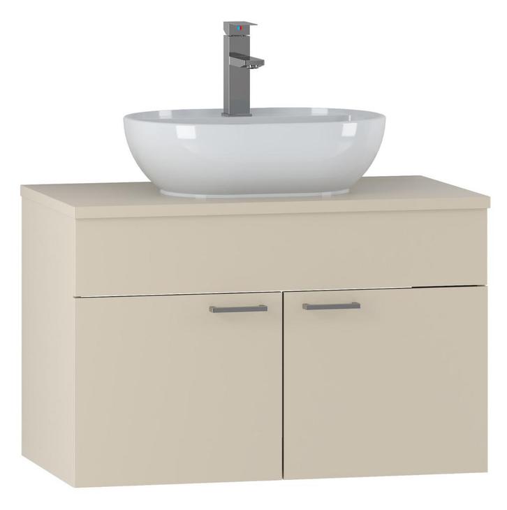 Wastafelkast Colorado 80 x 46 x 52 cm - Beige - Badmeubel, Huis en Inrichting, Badkamer | Badkamermeubels, Nieuw, Verzenden