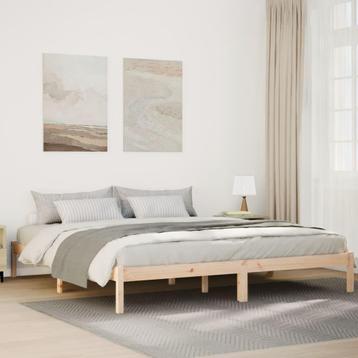 vidaXL Bedframe extra lang zonder matras massief grenenhout, Huis en Inrichting, Slaapkamer | Bedden, Verzenden, Nieuw
