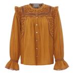 Antik Batik • bruine blouse Bernardo • M, Kleding | Dames, Blouses en Tunieken, Maat 38/40 (M), Bruin, Verzenden, Nieuw