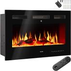 tectake Elektrische wandhaard - 91,5 x 12 x 43 cm