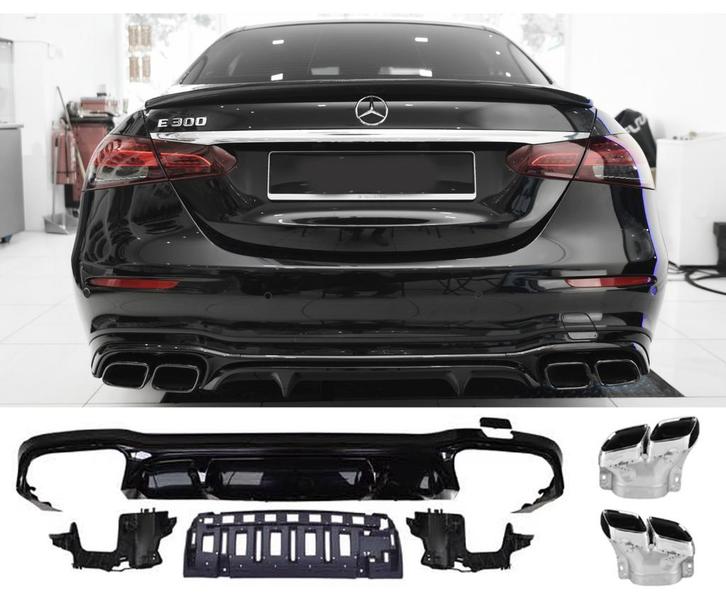 Geschikt voor Mercedes W213 E-Klasse diffuser + uitlaatstukk, Auto diversen, Auto-accessoires, Verzenden
