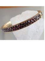 Sans prix de réserve - Bracelet manchette Argent - Granát