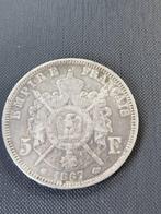 Frankrijk. Napoléon III. 5 Francs 1867-A, Paris (Zonder, Timbres & Monnaies, Monnaies | Europe | Monnaies euro