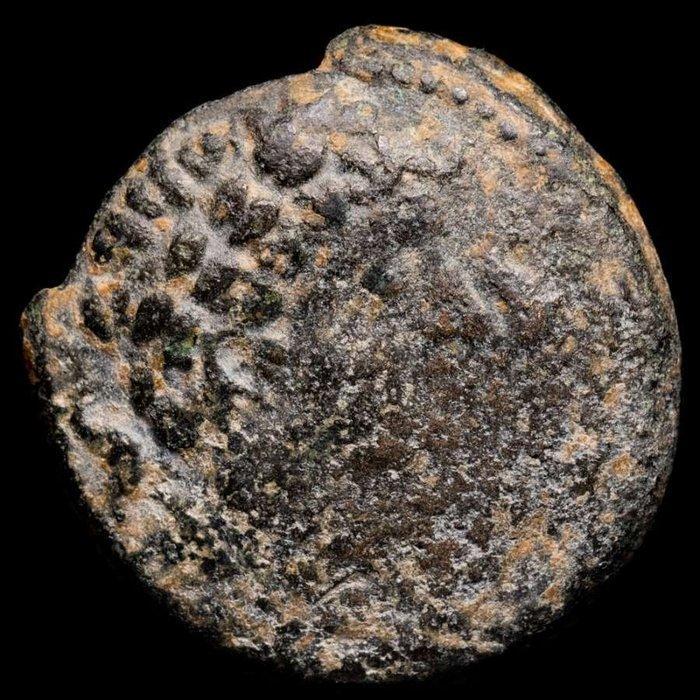 Oud Hispania. Cese-Tarraco. As 120-50 a.C. Rider with palm, Postzegels en Munten, Munten | Europa | Niet-Euromunten