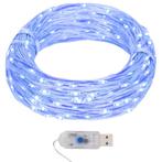 vidaXL Lichtsnoer met 400 microLEDs blauw 8 functies 40 m, Diversen, Verzenden, Nieuw