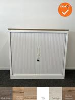 Robberechtse roldeurkast - 105x120x45cm - Wit - brede lamel, Werkplek, Ophalen of Verzenden, Gebruikt, Kast