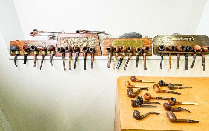 Zonder minimumprijs - Pijp - Bruyere, Hout - (43), Verzamelen, Rookartikelen, Aanstekers en Luciferdoosjes