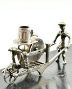 No reserve-Stevige handgemaakte Hollands zilveren miniatuur, Antiek en Kunst