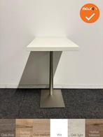 Bijzettafel – Vierkant – 57x37x70cm – Wit blad – Chr, Werkplek, Ophalen of Verzenden, Gebruikt, Bureau