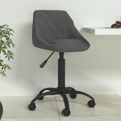 vidaXL Eetkamerstoel fluweel donkergrijs, Huis en Inrichting, Stoelen, Nieuw, Verzenden