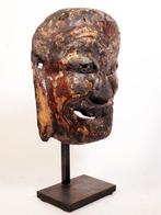 Houten masker met sporen van polychromie. - Hout - China -, Antiek en Kunst