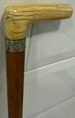 Canne de marche - Argent, Bois, arc de cerf