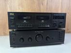 Akai - AM-17 Amplifier + HX-27W Cassette Deck Stereoset, Nieuw
