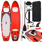 vidaXL Stand Up Paddleboardset opblaasbaar 330x76x10 cm rood, Watersport en Boten, Nieuw, Verzenden