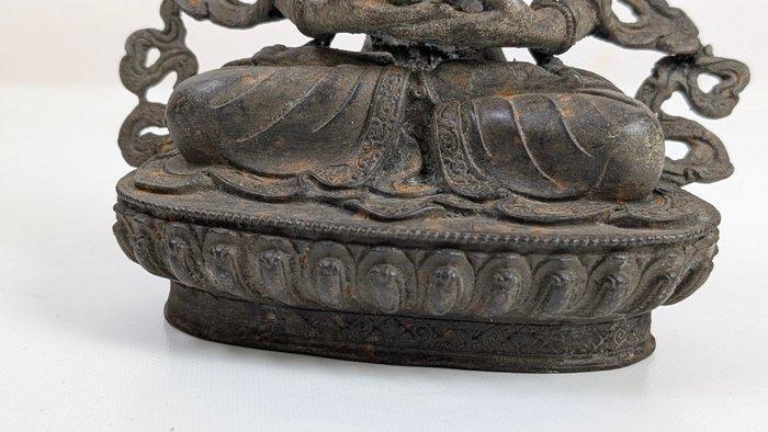 Ouud beeld Amitayus Boeddha - Brons - Nepal (Zonder, Antiek en Kunst, Antiek | Overige Antiek