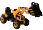 Elektrisch bestuurbare tractor met beweegbare schep arm -...