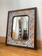 Spiegel - Hout - Faience Espagnole - 84 cm, Antiquités & Art