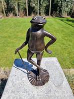 Beeldje - The golfing frog - Brons, Antiek en Kunst