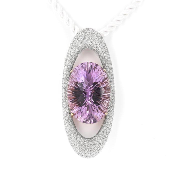Pendentif - 18 carats Or blanc - 49.10ct. tw. Quartz -, Bijoux, Sacs & Beauté, Bijoux anciens
