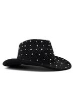 Cowboyhoed Zwart Steentjes Cowgirl Western Hoed Zwarte Stoer, Kleding | Dames, Ophalen of Verzenden, Nieuw