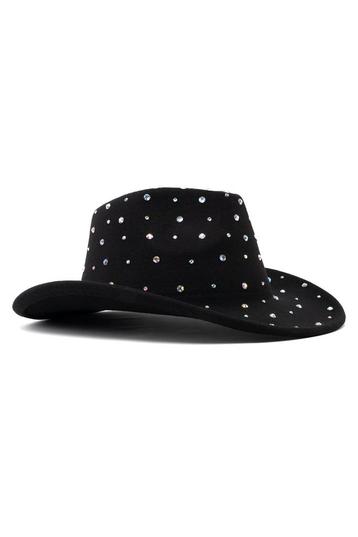 Cowboyhoed Zwart Steentjes Cowgirl Western Hoed Zwarte Stoer, Kleding | Dames, Ophalen of Verzenden, Nieuw