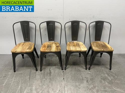 Bolero set de 4 chaises avec assise en bois Catering, Zakelijke goederen, Horeca | Keukenapparatuur, Verzenden