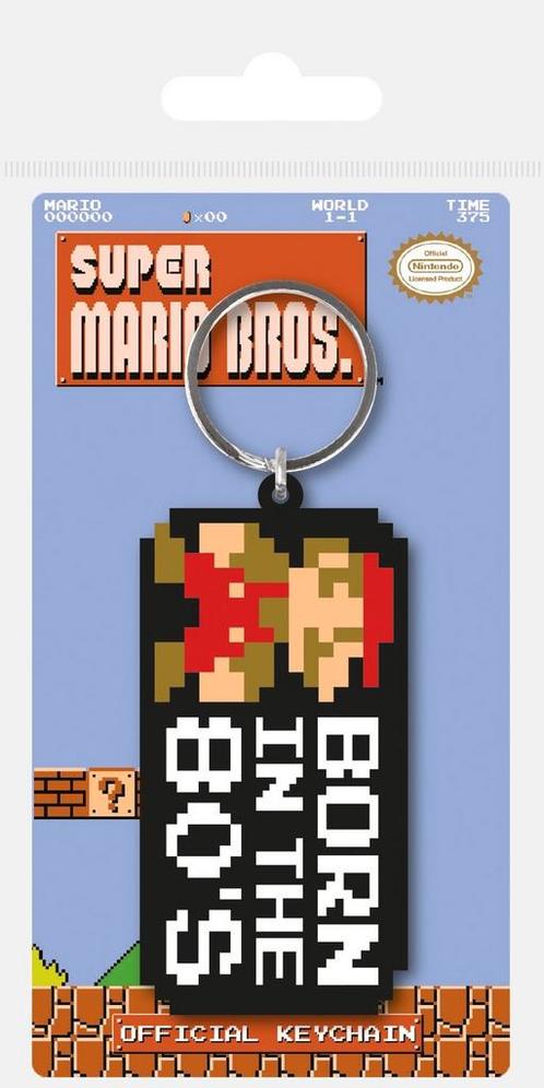 Super mario bros Born in the 80s Official keychain, Collections, Porte-clés, Enlèvement ou Envoi