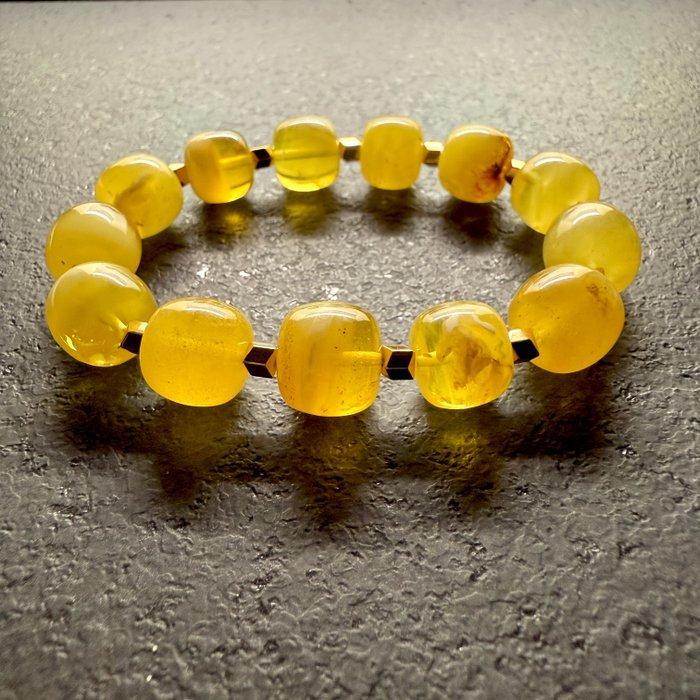 Natuurlijk Baltisch amber armband met hele stenen kralen, Verzamelen, Dierenverzamelingen