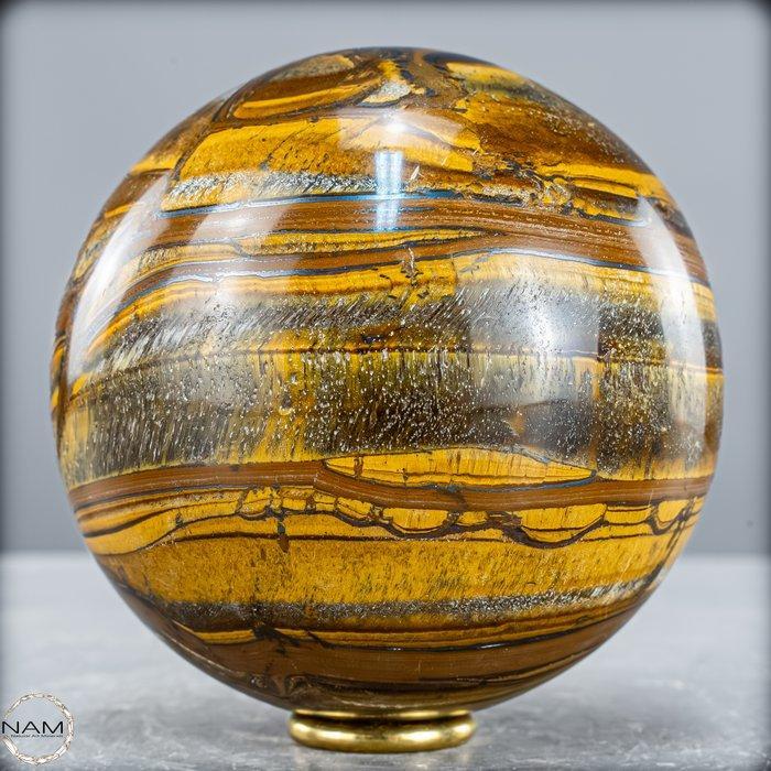 Natuurlijke hoge kwaliteit tijgeroog Sphere- 1194.94 g, Verzamelen, Mineralen en Fossielen