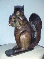 Figuur - Squirrel - 25 cm - Gepatineerd brons