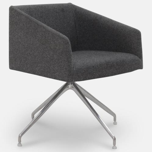Design fauteuil Arper Saari , antraciet , 4-poot onderstel, Huis en Inrichting, Stoelen, Ophalen of Verzenden