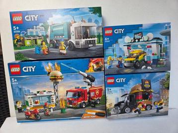 Lego Set - Ville - Brand bij het Hamburgerrestaurant 60214 +