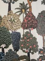 300x280cm! Katoenen meubelstof met exotische bosprint –, Antiek en Kunst