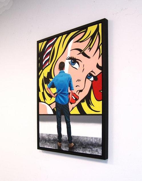 Gerard Boersma (1976) - Girl With Hair Ribbon (Painting Of, Antiek en Kunst, Kunst | Schilderijen | Modern