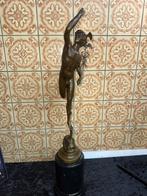 Figuur - Merkur nach Giambologna - Brons, Marmer