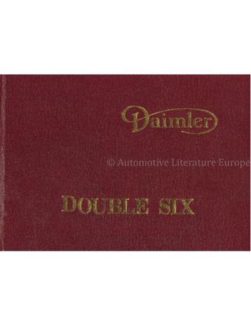 1980 DAIMLER DOUBLE SIX HARDCOVER INSTRUCTIEBOEKJE ENGELS