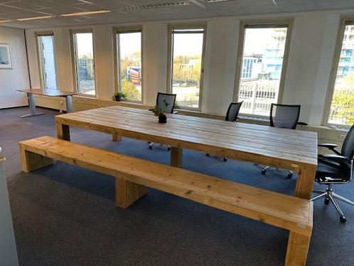 Tweedehands complete tuinset / vergadertafel van, Huis en Inrichting, Zetels | Zetels, Gebruikt, Hout