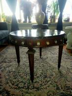 Salontafel - hout met ijzer en marmer - Victoriaanse tafel