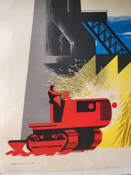 ERIC - Affiche originale entoilée - Bons d’Équipement –, Antiek en Kunst, Kunst | Tekeningen en Fotografie