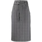 Isabel Marant Etoile • geruite wollen rok Vendel • 36, Verzenden, Nieuw, Maat 36 (S), Grijs