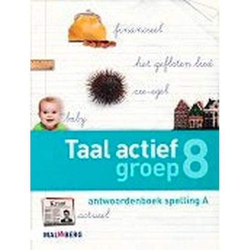 Taal Actief versie 4 Antwoordenboek Spelling 8A, Livres, Livres scolaires, Envoi