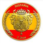 Niue. 5 Pesos 2025 1 oz Hispania Spanish Flag Colorized