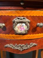 Middentafel - Hout, Brons, Aardewerk - Antieke salontafel