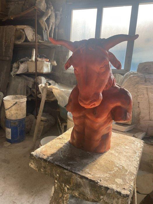 sculptuur, Busto di Asterione in Bronzo - 41 cm -, Antiek en Kunst, Antiek | Keramiek en Aardewerk