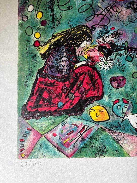 Sandra Jayat (1939 ) - Les musiciennes, Antiek en Kunst, Antiek | Overige Antiek