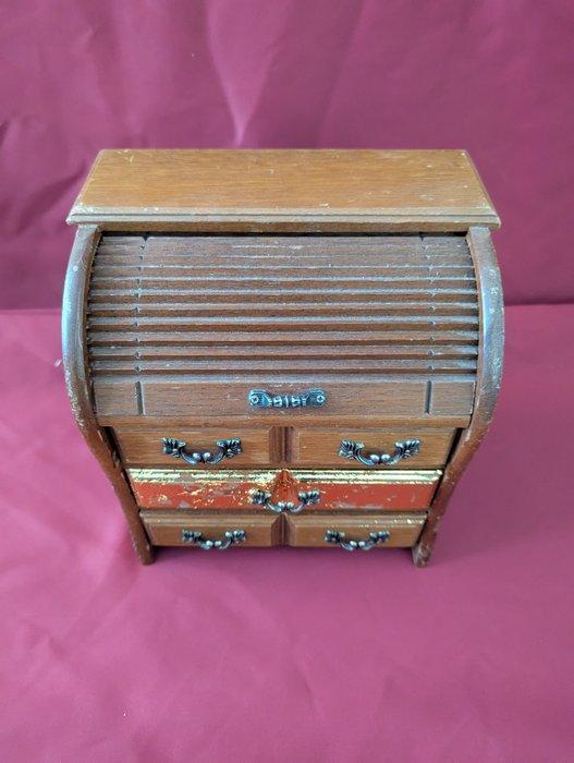 Sieradendoos - Hout - Ambachtelijke meubelmakerij, Antiek en Kunst, Curiosa en Brocante