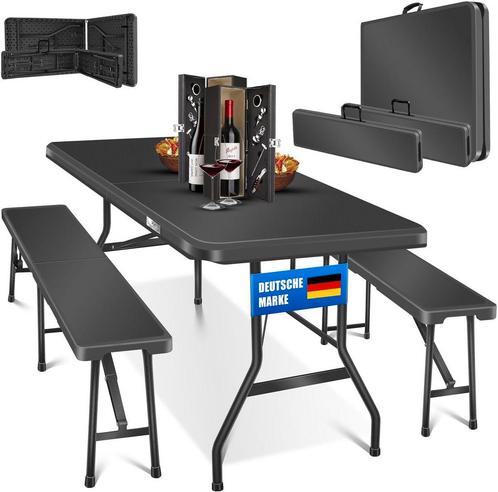KESSER® Biertafel - Picknicktafel - Opvouwbaar - Antraciet, Huis en Inrichting, Overige Huis en Inrichting, Verzenden