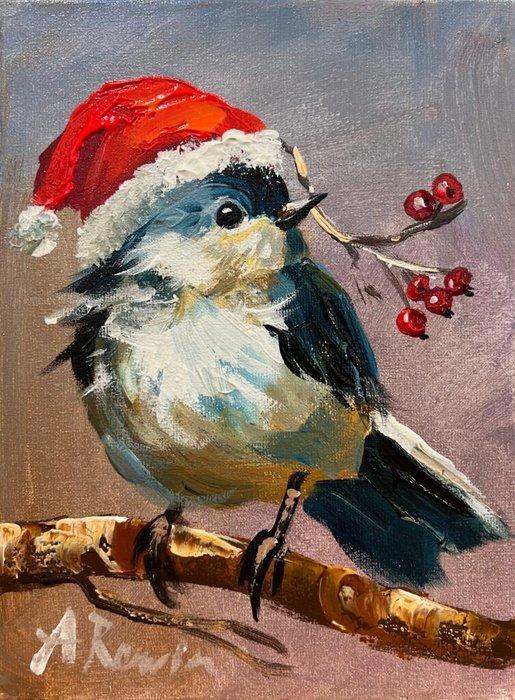 Adam Rawicz (1959) - Carol in Crimson and Frost, Antiquités & Art, Art | Peinture | Classique