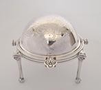 Boterschotel - Kaviaarhouder, roltop met binnenschaaltje -