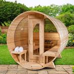 Barrelsauna, Canadese White Cedar Buitensauna incl.kachel, Ophalen of Verzenden, Nieuw, Fins of Traditioneel, Complete sauna
